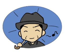 Sticker of voice actor Jouji Nakata No.4 sticker #4184276