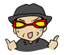 Sticker of voice actor Jouji Nakata No.4 sticker #4184279