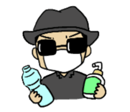 Sticker of voice actor Jouji Nakata No.4 sticker #4184281