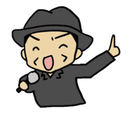 Sticker of voice actor Jouji Nakata No.4 sticker #4184286
