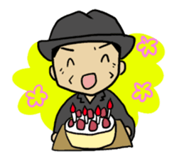 Sticker of voice actor Jouji Nakata No.4 sticker #4184295