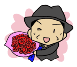 Sticker of voice actor Jouji Nakata No.4 sticker #4184296