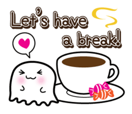 This is a pretty ghost called YOCCHI 8 sticker #4185637