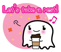 This is a pretty ghost called YOCCHI 8 sticker #4185638