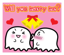 This is a pretty ghost called YOCCHI 8 sticker #4185640