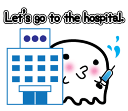 This is a pretty ghost called YOCCHI 8 sticker #4185668