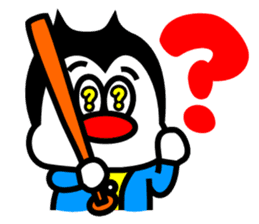 Monsters who love baseball sticker #4185874