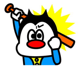 Monsters who love baseball sticker #4185885