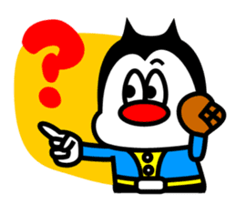 Monsters who love baseball sticker #4185886