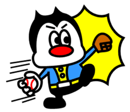 Monsters who love baseball sticker #4185889