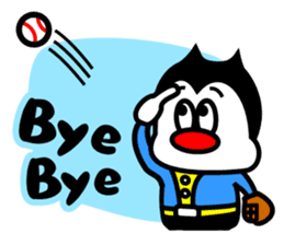 Monsters who love baseball sticker #4185899