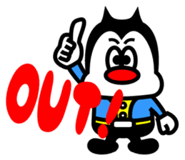 Monsters who love baseball sticker #4185900