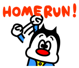 Monsters who love baseball sticker #4185907