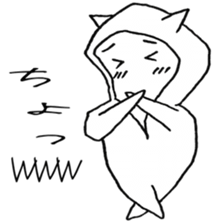 parka CAT SHIRO sticker #4186147