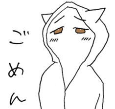 parka CAT SHIRO sticker #4186172