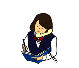 Bank clerk sticker sticker #4186346