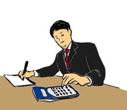 Bank clerk sticker sticker #4186374