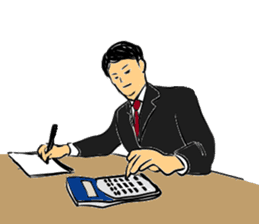 Bank clerk sticker sticker #4186374