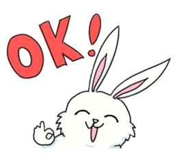 Fluffy Bunny USAKICHI sticker #4188308