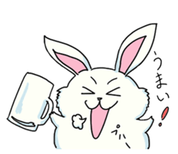 Fluffy Bunny USAKICHI sticker #4188323