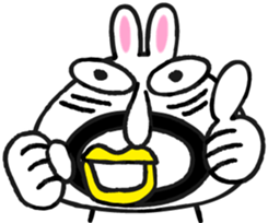 Super rabbit sticker #4188829