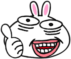 Super rabbit sticker #4188837