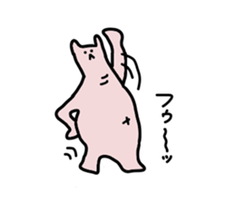 Pin bear sticker #4188887