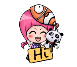 Baby Panda & Baby Fish (Daily Life) sticker #4189496