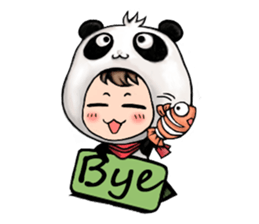Baby Panda & Baby Fish (Daily Life) sticker #4189497