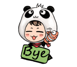 Baby Panda & Baby Fish (Daily Life) sticker #4189497