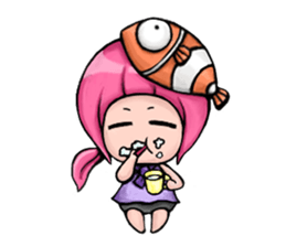 Baby Panda & Baby Fish (Daily Life) sticker #4189498