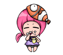 Baby Panda & Baby Fish (Daily Life) sticker #4189498
