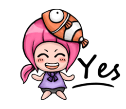 Baby Panda & Baby Fish (Daily Life) sticker #4189520