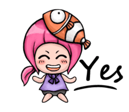 Baby Panda & Baby Fish (Daily Life) sticker #4189520