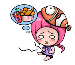 Baby Panda & Baby Fish (Daily Life) sticker #4189522
