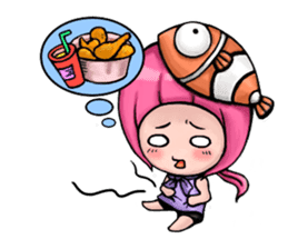 Baby Panda & Baby Fish (Daily Life) sticker #4189522