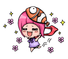 Baby Panda & Baby Fish (Daily Life) sticker #4189530