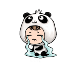 Baby Panda & Baby Fish (Daily Life) sticker #4189531
