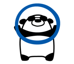 a sunglasses panda sticker #4190020