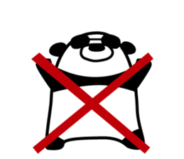 a sunglasses panda sticker #4190021