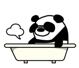 a sunglasses panda sticker #4190023