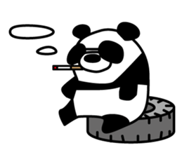 a sunglasses panda sticker #4190030