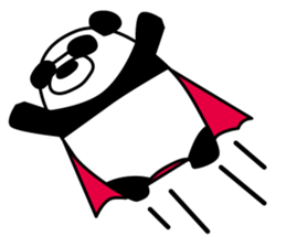 a sunglasses panda sticker #4190032