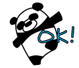 a sunglasses panda sticker #4190042