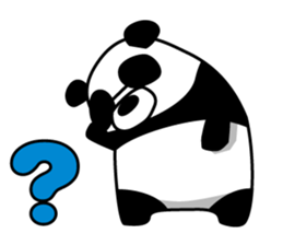 a sunglasses panda sticker #4190043