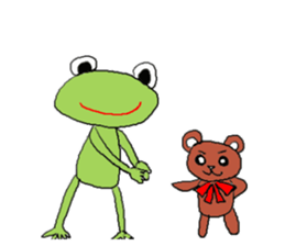 Love, healing frog 1 sticker #4190537