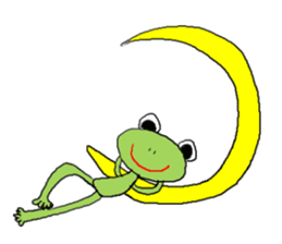 Love, healing frog 1 sticker #4190549