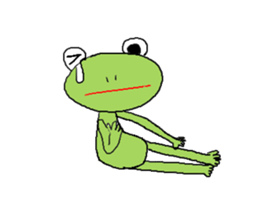 Love, healing frog 1 sticker #4190551