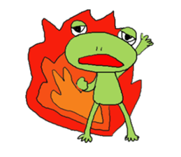 Love, healing frog 1 sticker #4190556