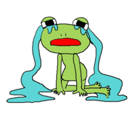 Love, healing frog 1 sticker #4190558